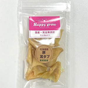 【ハッピーグロウ】北海道産　豚耳タブ（45g）＜ペットフード（おやつ）＞